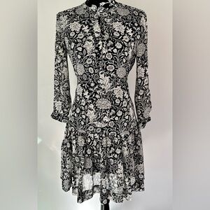 Rose & Olive black and white boho style dress